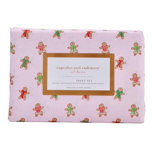 🎄 NEW!! Cupcakes and Cashmere gingerbread King sheet set - Picture 1 of 8